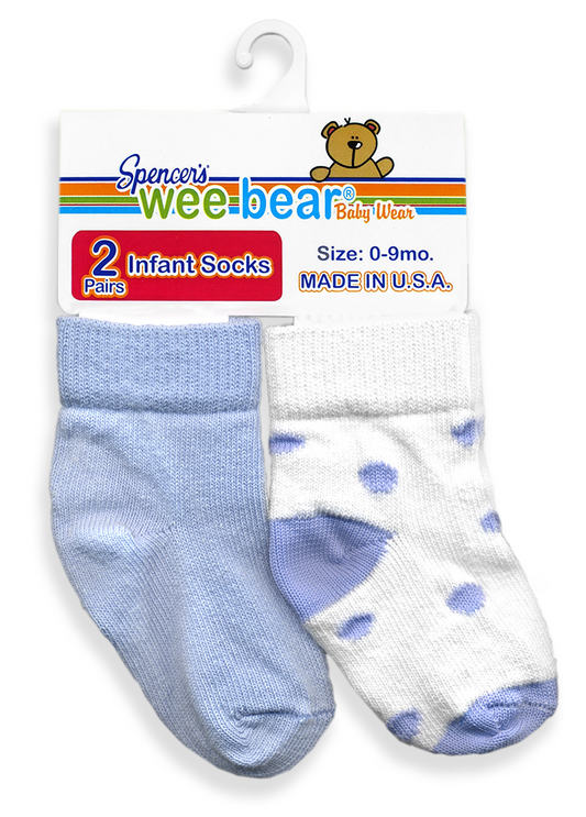 Spencer's Blue Quarter Socks - 2 pairs