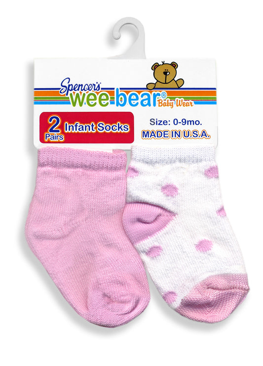 Spencer's Pink No-Show Ankle Socks - 2 pairs