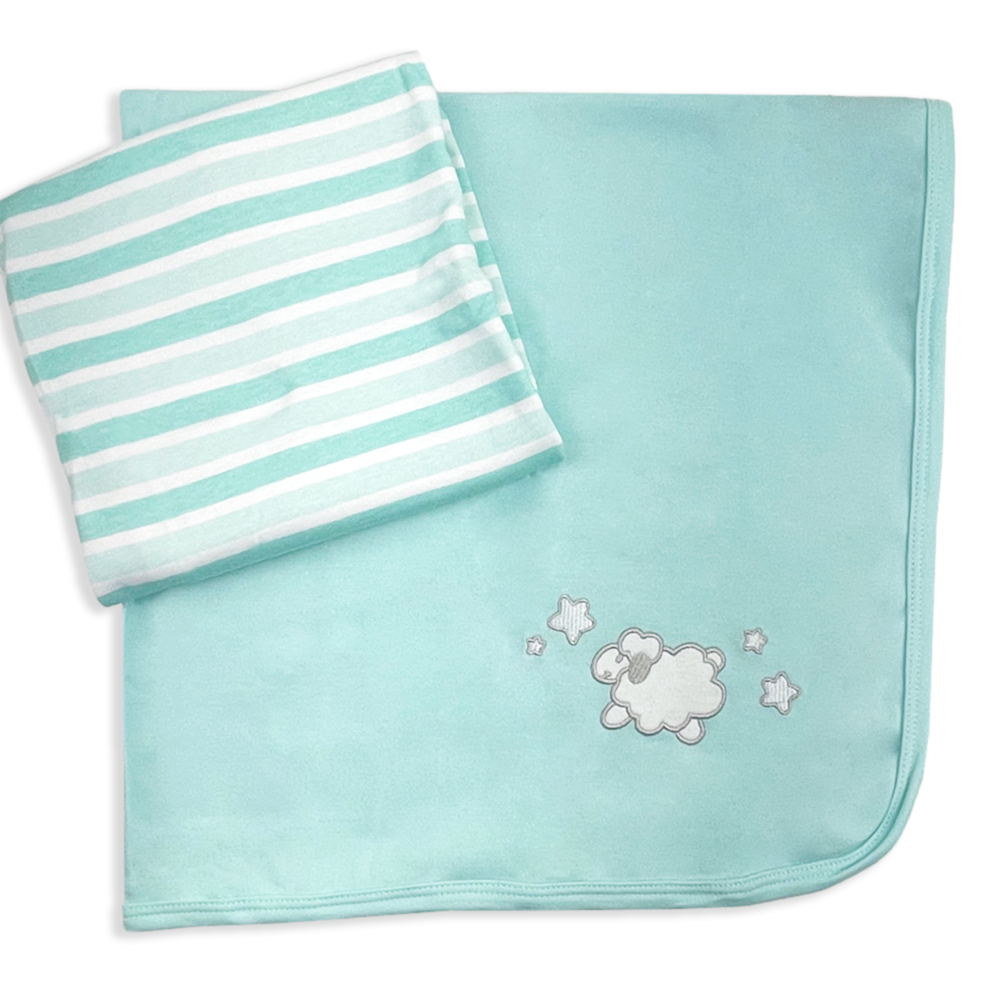 Classic Pastels 2pc Cotton Blanket Sets