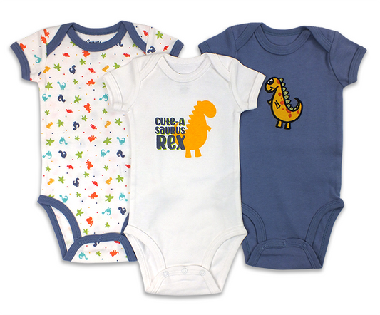 Baby Dinos 3pc Bodysuits