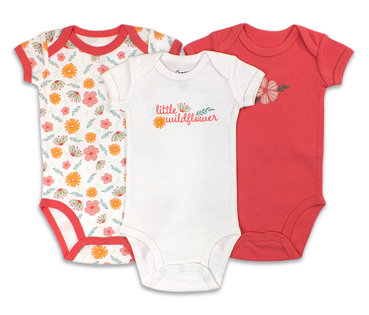 Little Wildflowers 3pc Bodysuit Set