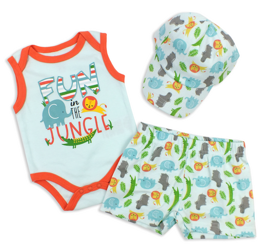 Spencer's Little Cuties 3pc Set - Fun In The Jungle