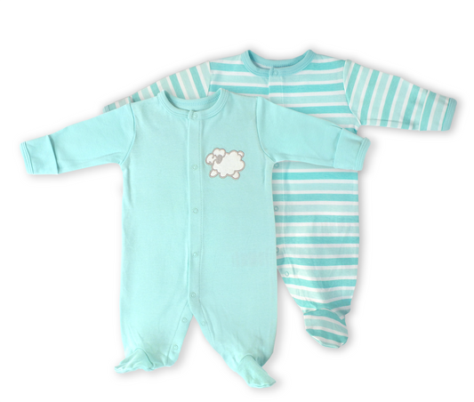 Classic Mint Pastels 2pc Sleep N' Play Set