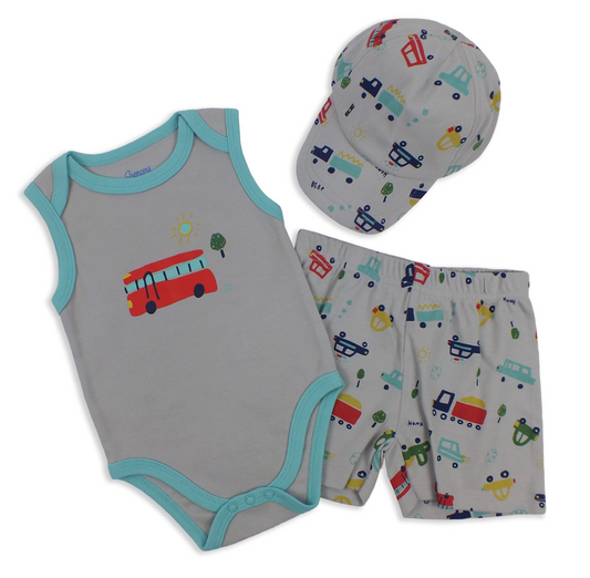 Spencer's Little Cuties 3pc Set - Red Bus